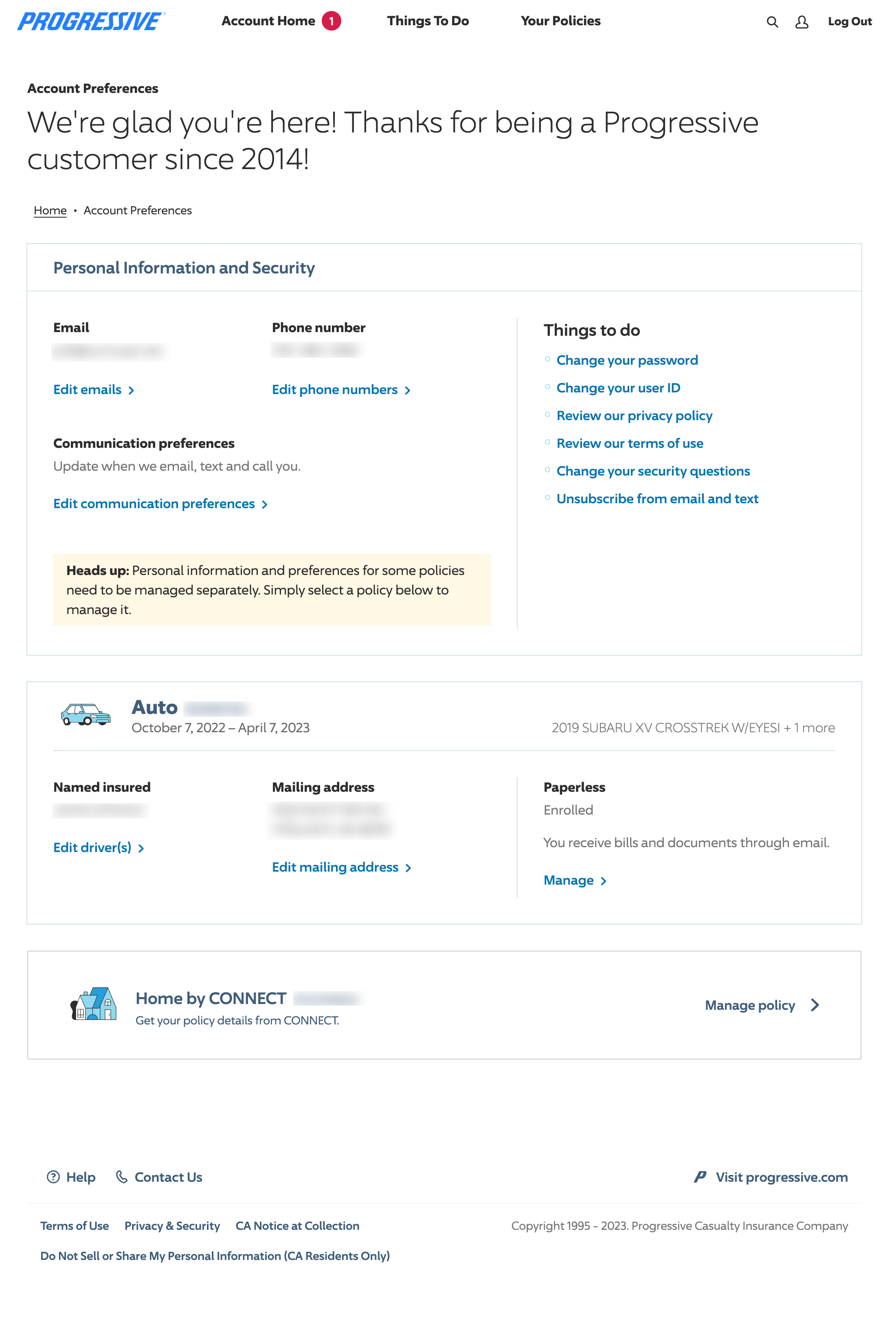 Progressive’s Account Dashboard – 247 Of 517 Account Dashboard Examples ...